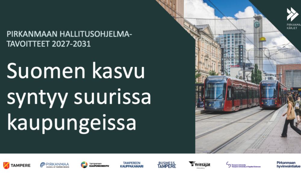 Suomen kasvu syntyy suurissa kaupungeissa. kuvituskuva