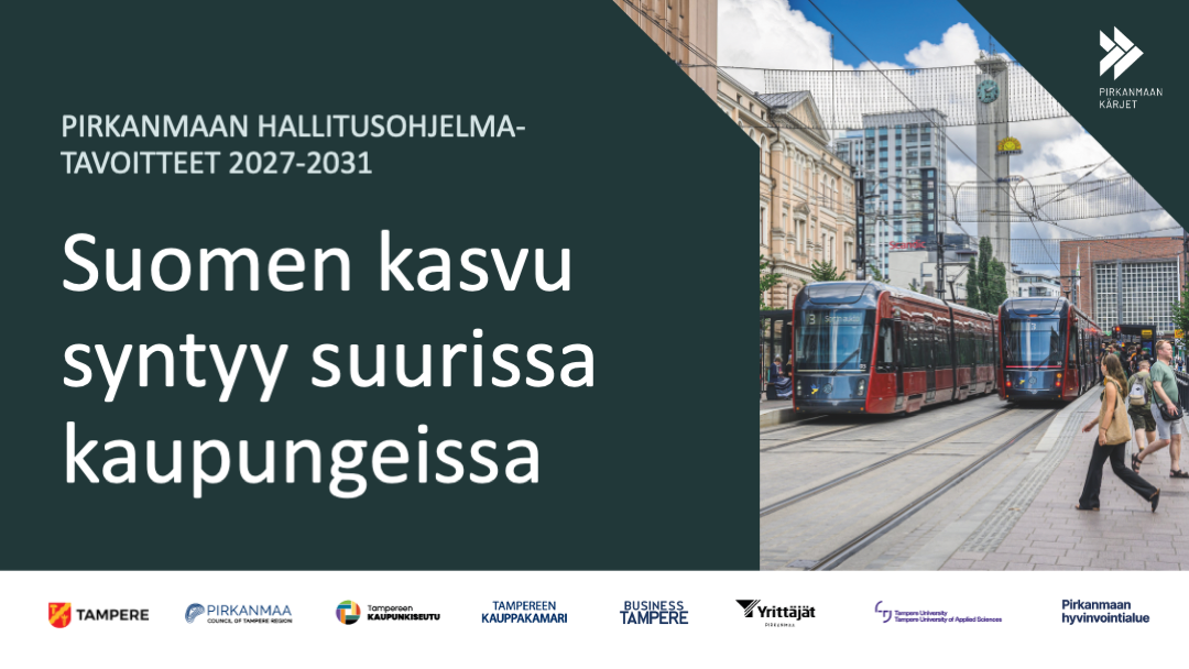 Suomen kasvu syntyy suurissa kaupungeissa. kuvituskuva