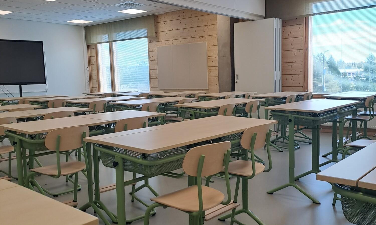 pulpetteja koululuokassa