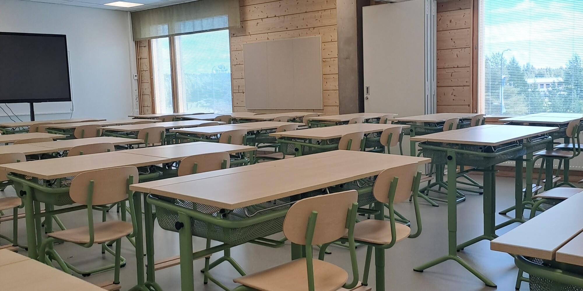 pulpetteja koululuokassa
